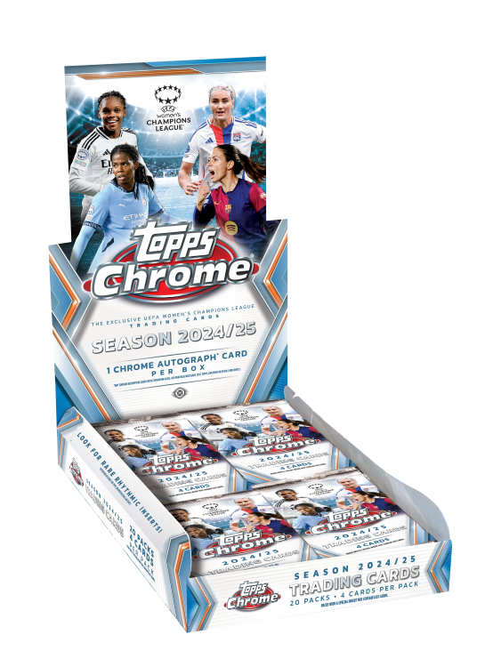 2024/25 Topps Chrome UEFA Women’s Champions League
Soccer Hobby Box