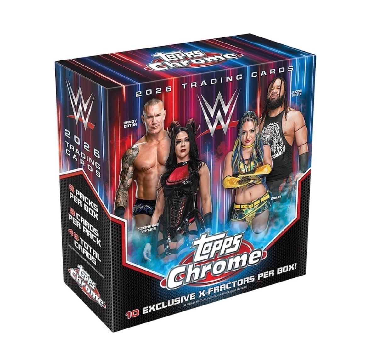 2026 Topps Chrome WWE Factory Sealed Mega Box