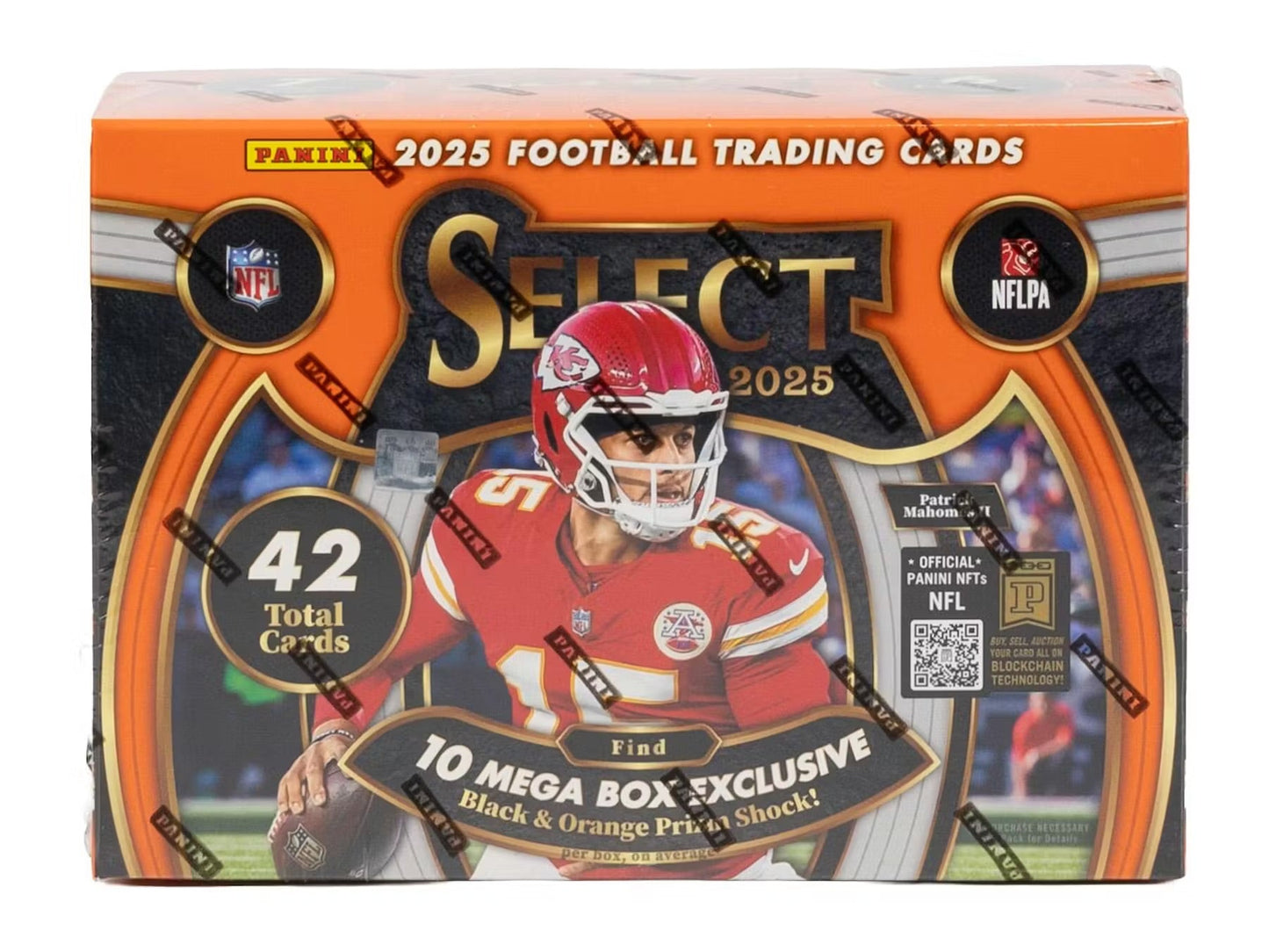 2025 Panini Select Football Mega Box (Black and Orange Shock)