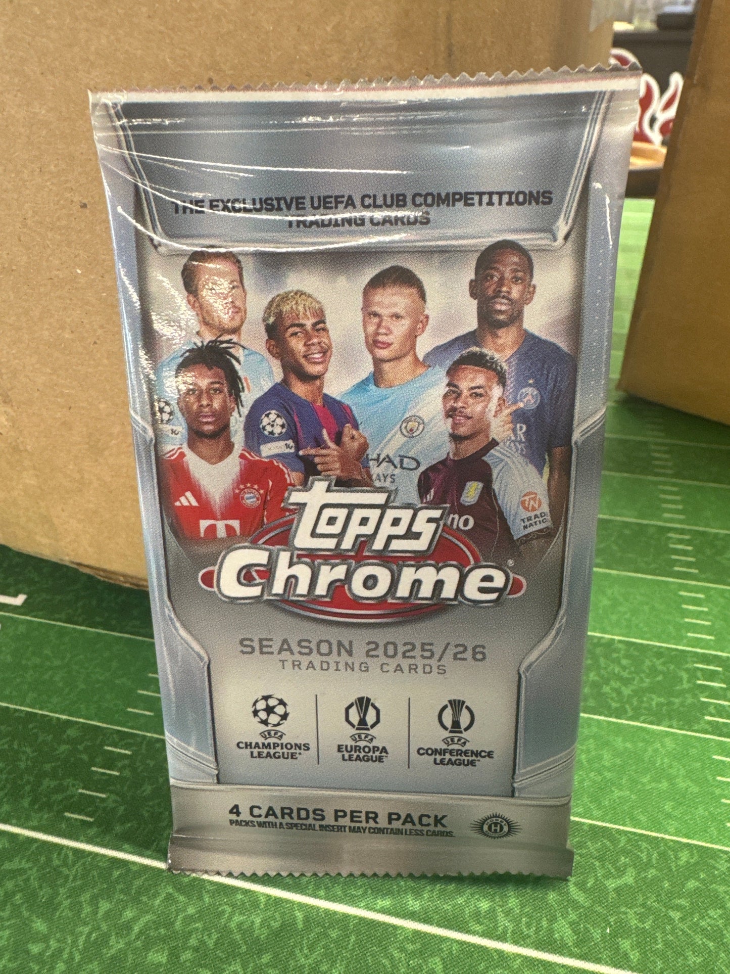 2025/26 Topps Chrome UEFA Club Competitions Soccer Hobby Pack