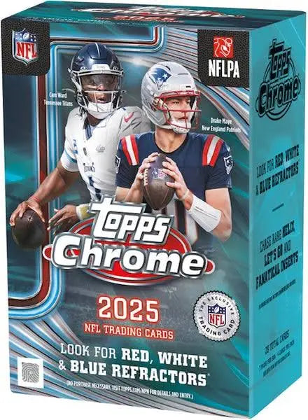2025 Topps Chrome Football Blaster Box