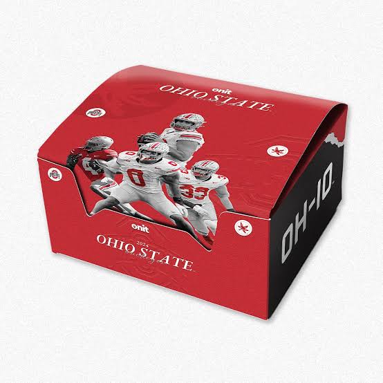 2024 ONIT OHIO STATE BUCKEYES COMMEMORATIVE COLLECTIBLE FOOTBALL CARD BOX
