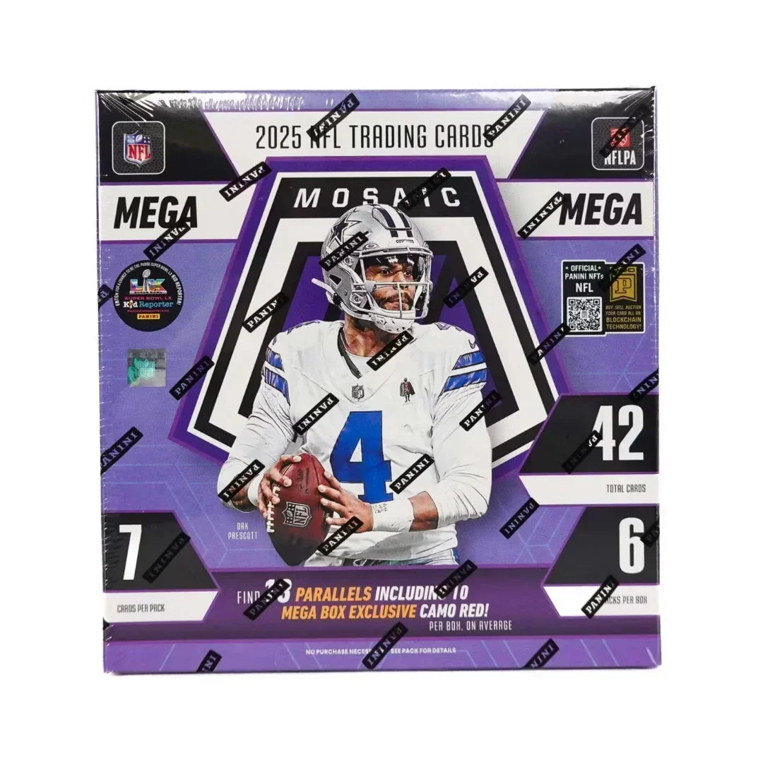 2025 Panini Mosaic Football Mega Box (Camo Red)