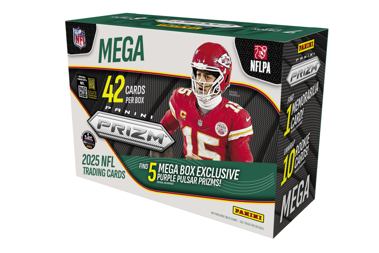 2025 Panini Prizm Football Hobby Mega Box Sealed Case (Purple Pulsar)