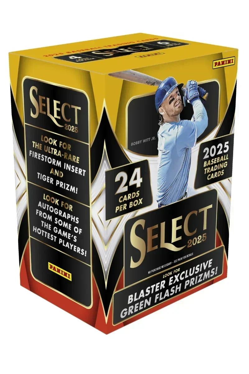 2025 Panini Select Baseball Hobby Blaster Box (Green Flash)
