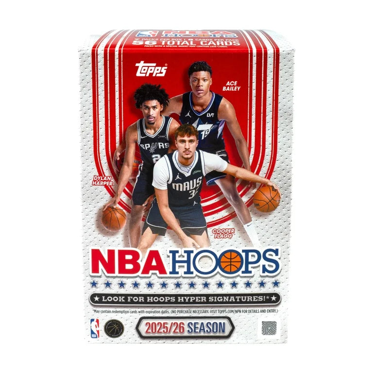 2025/26 Topps NBA Hoops Basketball Blaster 40 Box Case