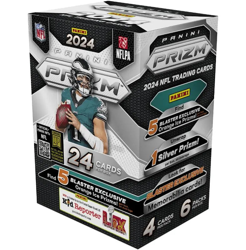 2024 Panini Prizm Football Hobby Blaster Box (Orange Ice Prizm)