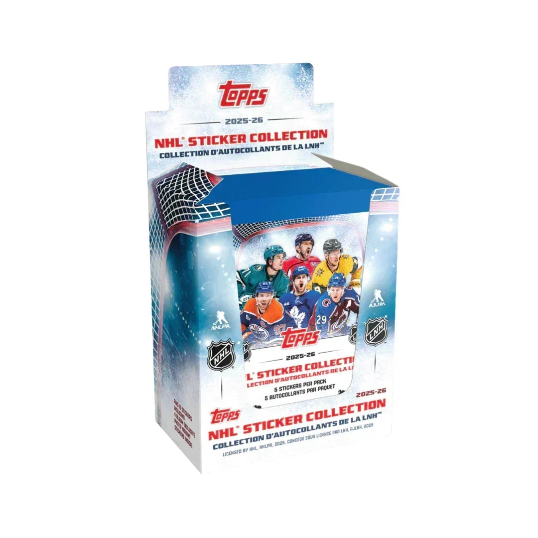 2025/26 Topps NHL Hockey Sticker Collection 50 Pack Box