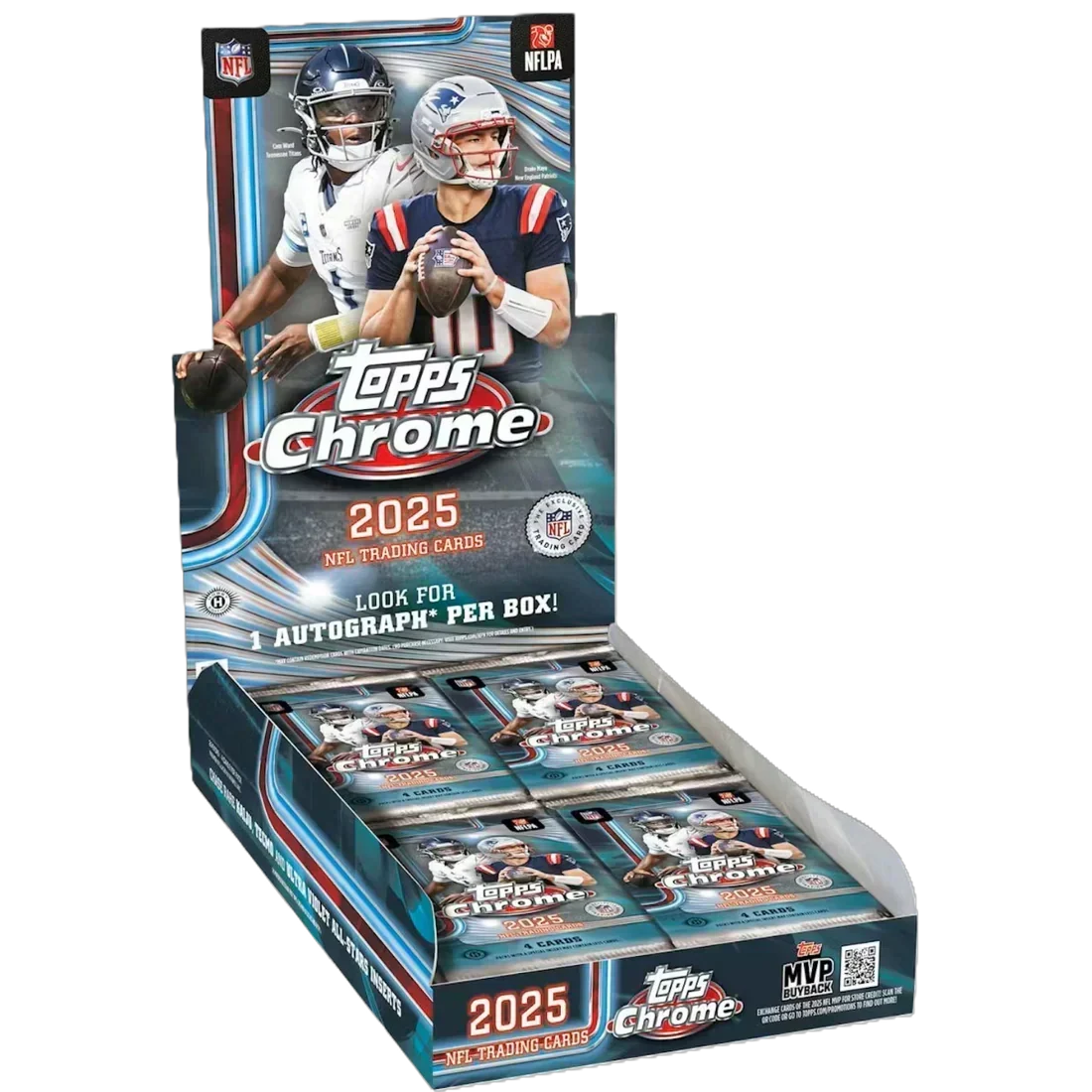 2025 Topps Chrome Football Hobby Pack