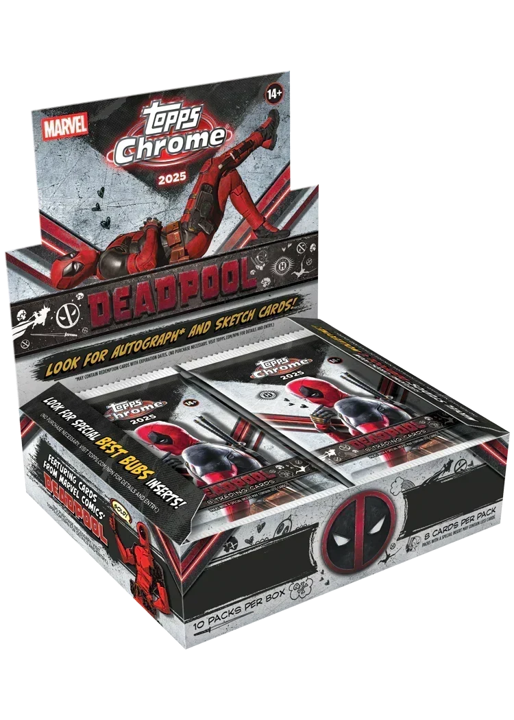 2025 Topps Chrome Marvel Deadpool Hobby Box