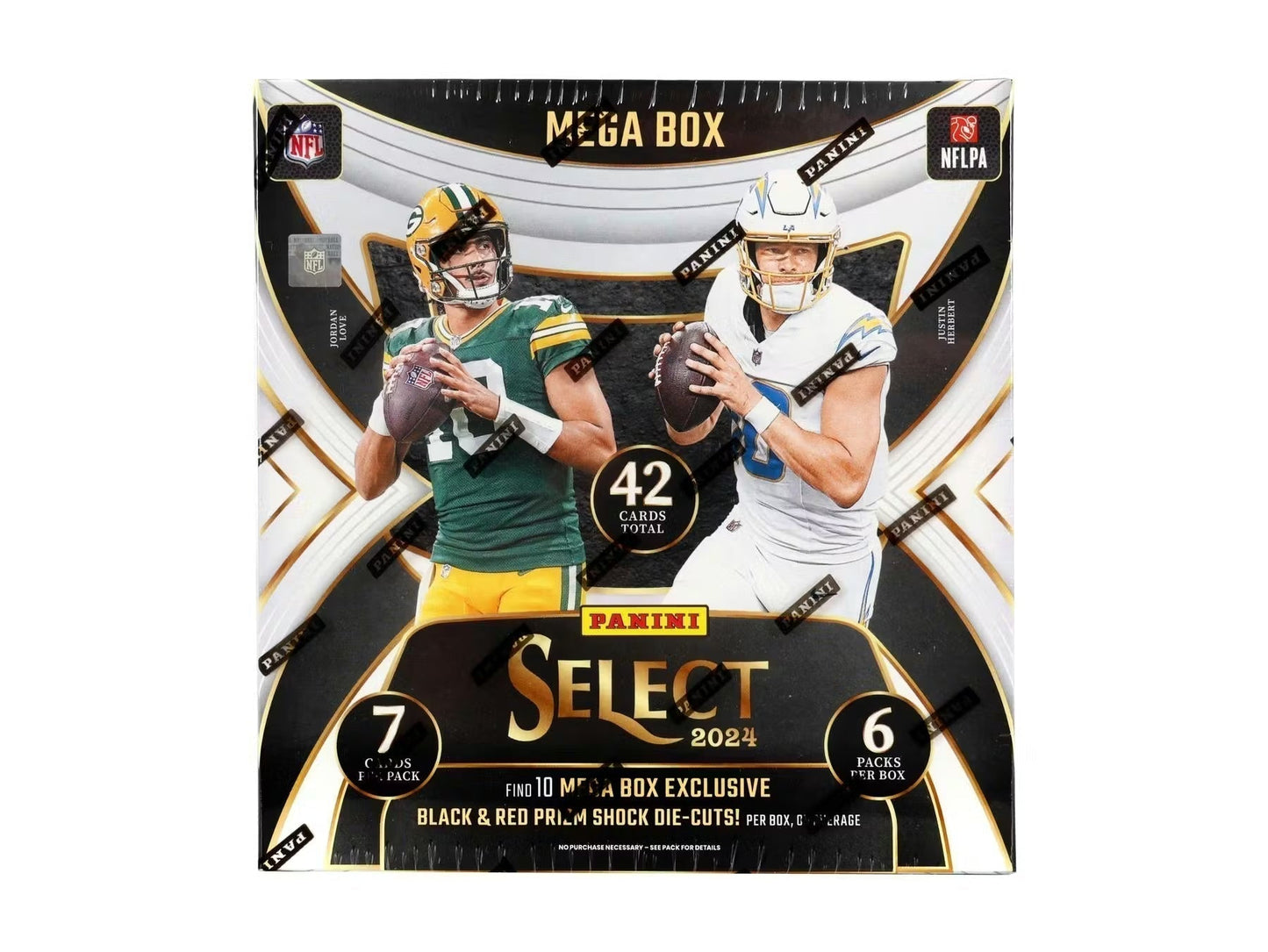 2024 Panini Select Football Mega Box (Black & Red Die Cuts)