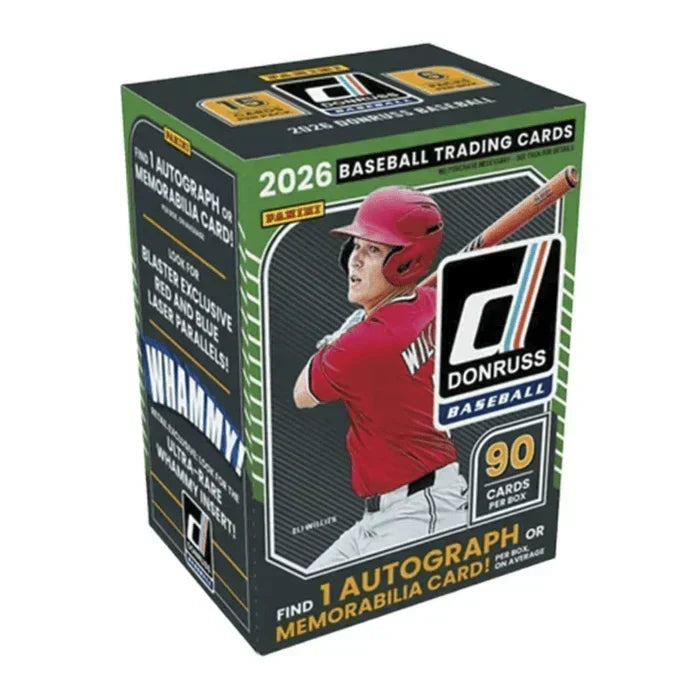 2026 Panini Donruss Baseball Hobby Blaster Box (Red and Blue Parallels)
