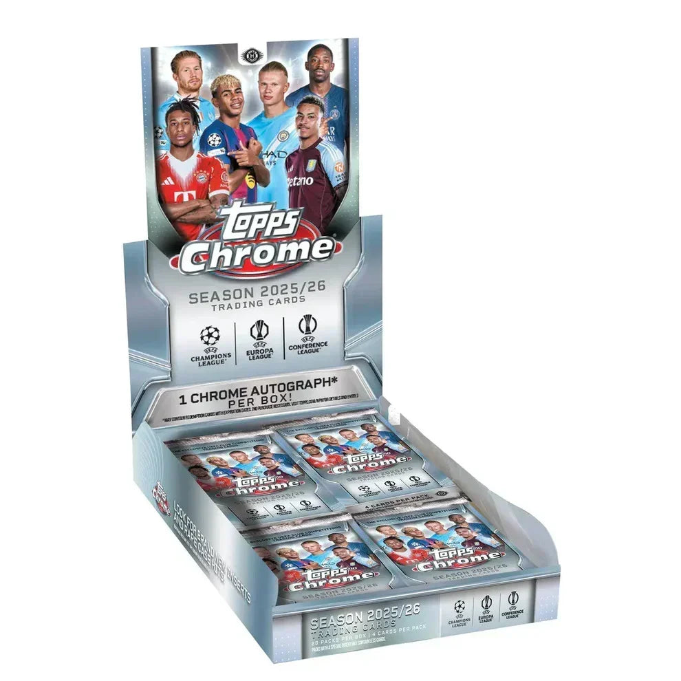2025/26 Topps Chrome UEFA Club Competitions Soccer Hobby Box