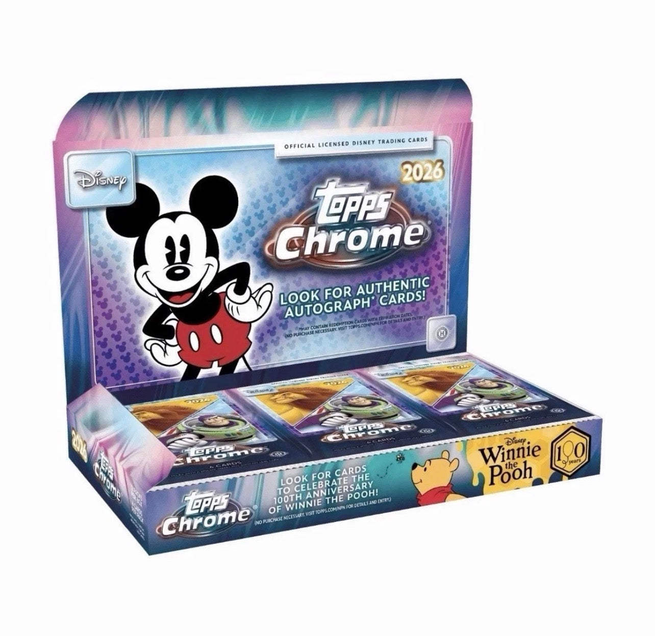 2026 Topps Chrome Disney Hobby 8 Box Case