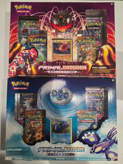 Pokemon: Primal Groudon and Primale Kyogre - Set of 2 Collection (See pictures)