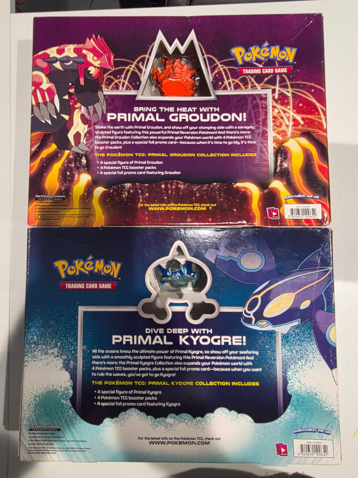 Pokemon: Primal Groudon and Primale Kyogre - Set of 2 Collection (See pictures)