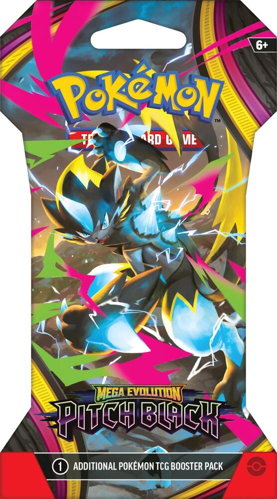 Pokemon: Mega Evolution: Pitch Black: (Me05) Sleeved Booster Pack