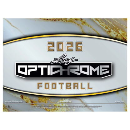 2026 Leaf Optichrome Football Jumbo Box