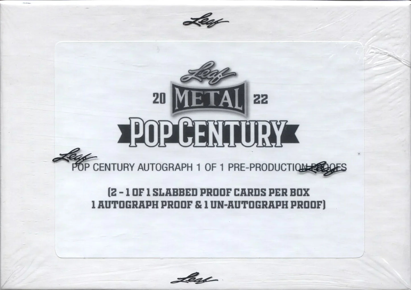 2022 Leaf Metal Pop Century 1/1 Pre-Production Proof Box